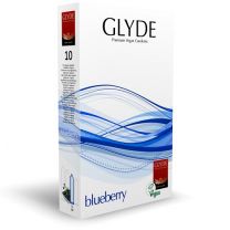 glyde blueberry vegaani kondomi